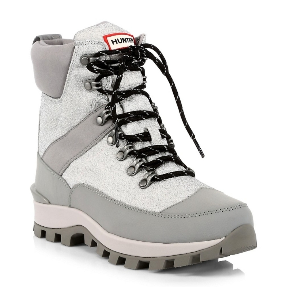 Hunter Two-Tone Gray Winter Boots